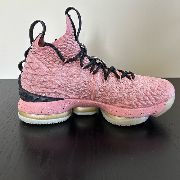 Nike LeBron XV 15 Hollywood 2018 Rust Pink Basketball Sneaker 943762-600 Size 7Y main image 13